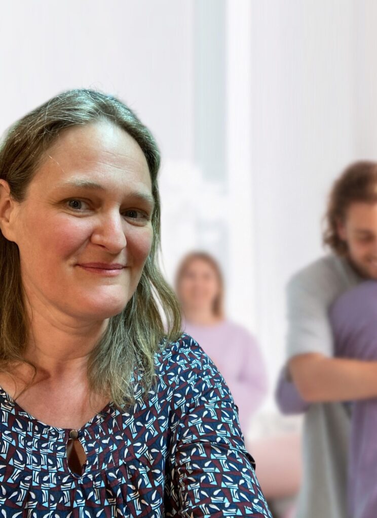Sabine Thalhammer, facilitator for Integrated Constellations, in a held constellation space - home